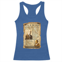 Vintage Newspaper W E B Du Bois Racerback Tank Top African American Scholar