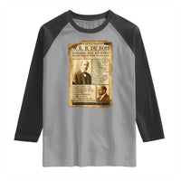 Vintage Newspaper W E B Du Bois Raglan Shirt African American Scholar