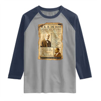 Vintage Newspaper W E B Du Bois Raglan Shirt African American Scholar