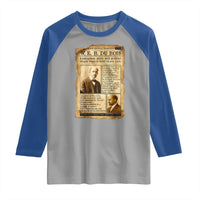Vintage Newspaper W E B Du Bois Raglan Shirt African American Scholar