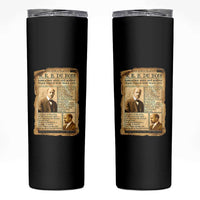 Vintage Newspaper W E B Du Bois Skinny Tumbler African American Scholar