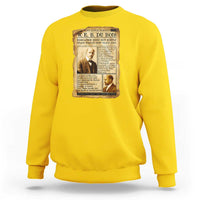 Vintage Newspaper W E B Du Bois Sweatshirt African American Scholar