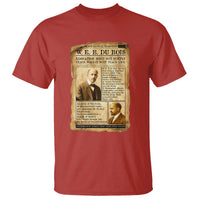 Vintage Newspaper W E B Du Bois T Shirt African American Scholar
