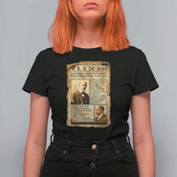 Vintage Newspaper W E B Du Bois T Shirt For Women African American Scholar