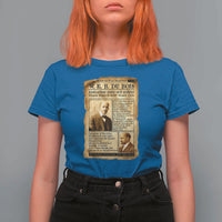 Vintage Newspaper W E B Du Bois T Shirt For Women African American Scholar