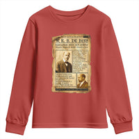 Vintage Newspaper W E B Du Bois Youth Sweatshirt African American Scholar