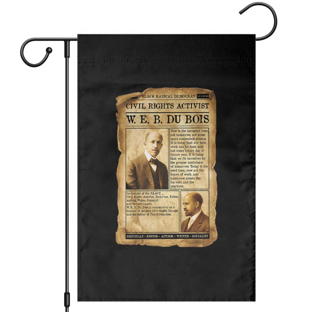Vintage Newspaper W E B Du Bois Garden Flag Civil Rights History