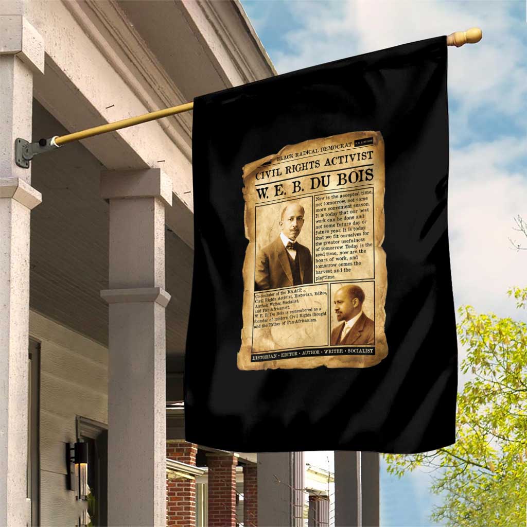Vintage Newspaper W E B Du Bois Garden Flag Civil Rights History