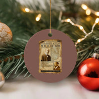 Vintage Newspaper W E B Du Bois Ceramic Ornament Civil Rights History