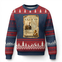 Vintage Newspaper W E B Du Bois Ugly Christmas Sweater Civil Rights History