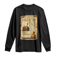 Vintage Newspaper W E B Du Bois Long Sleeve Shirt Civil Rights History