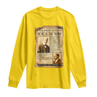 Vintage Newspaper W E B Du Bois Long Sleeve Shirt Civil Rights History