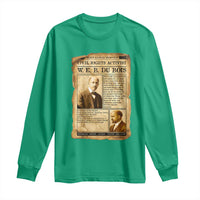 Vintage Newspaper W E B Du Bois Long Sleeve Shirt Civil Rights History