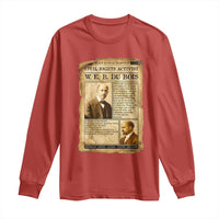 Vintage Newspaper W E B Du Bois Long Sleeve Shirt Civil Rights History