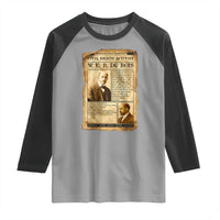 Vintage Newspaper W E B Du Bois Raglan Shirt Civil Rights History