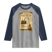 Vintage Newspaper W E B Du Bois Raglan Shirt Civil Rights History