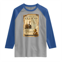 Vintage Newspaper W E B Du Bois Raglan Shirt Civil Rights History