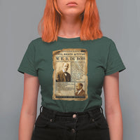 Vintage Newspaper W E B Du Bois T Shirt For Women Civil Rights History