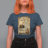 Vintage Newspaper W E B Du Bois T Shirt For Women Civil Rights History