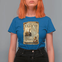 Vintage Newspaper W E B Du Bois T Shirt For Women Civil Rights History