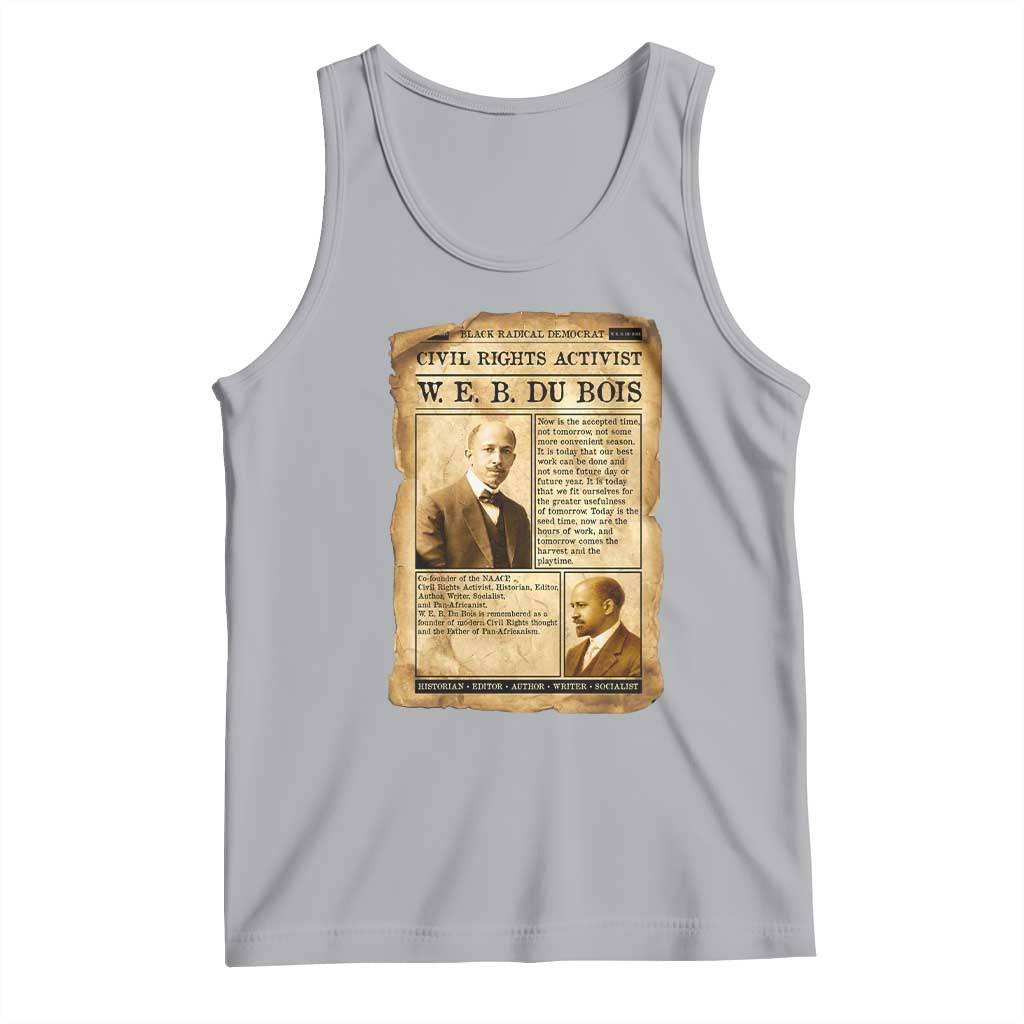 Vintage Newspaper W E B Du Bois Tank Top Civil Rights History