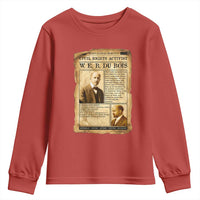 Vintage Newspaper W E B Du Bois Youth Sweatshirt Civil Rights History