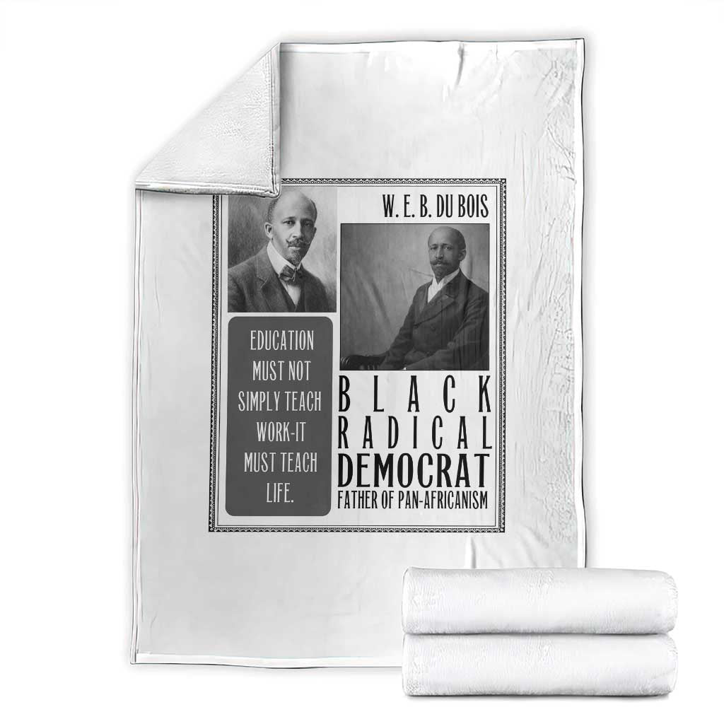W E B Du Bois Throw Blanket Pan Africanism Intellectual Leader