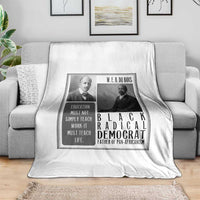 W E B Du Bois Throw Blanket Pan Africanism Intellectual Leader