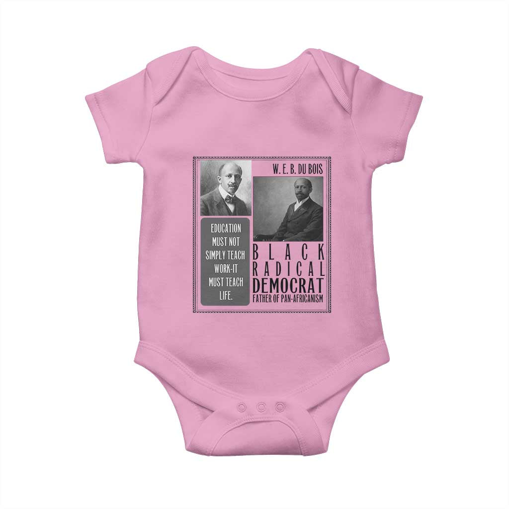 W E B Du Bois Baby Onesie Pan Africanism Intellectual Leader