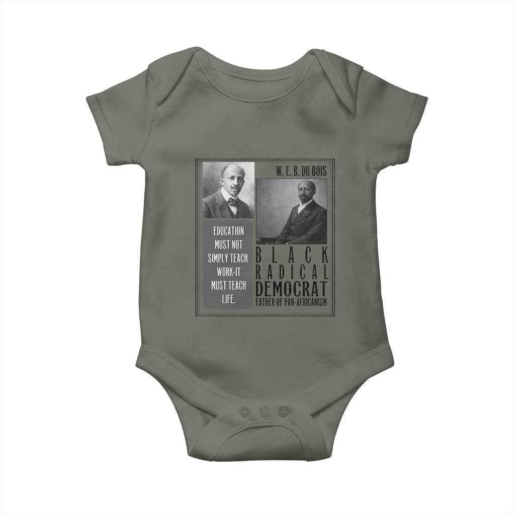 W E B Du Bois Baby Onesie Pan Africanism Intellectual Leader