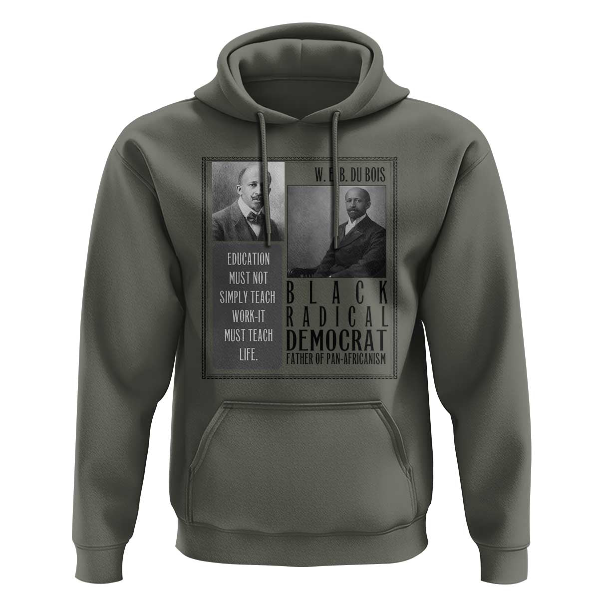 W E B Du Bois Hoodie Pan Africanism Intellectual Leader