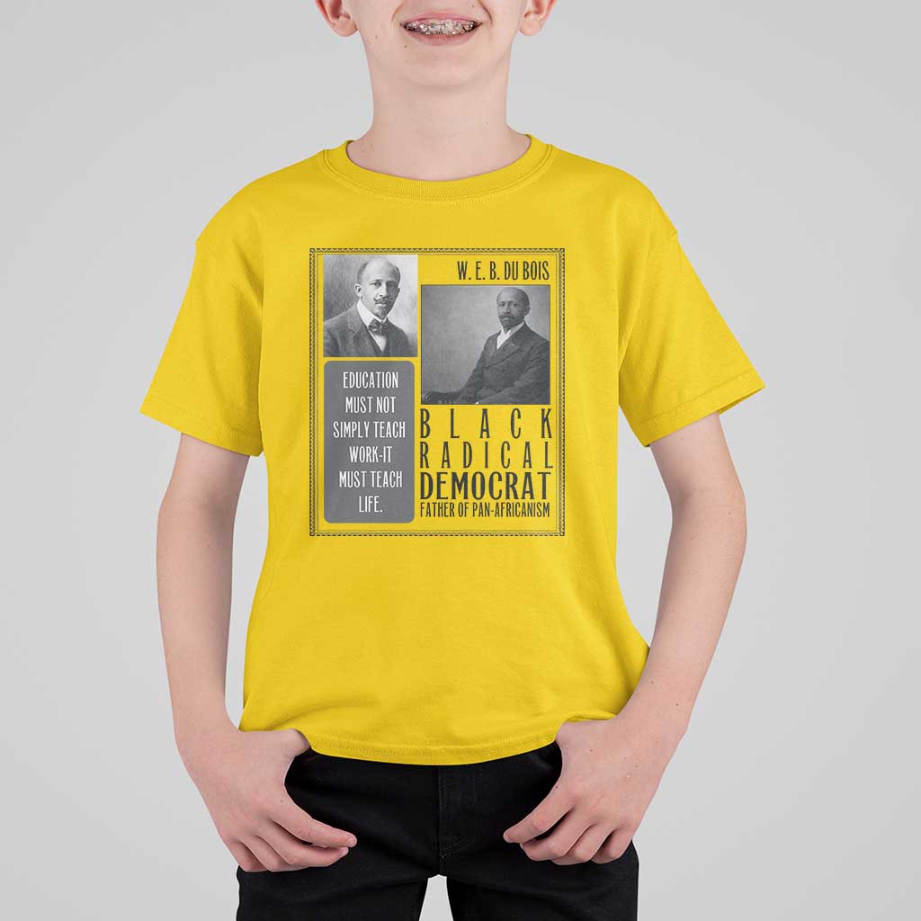 W E B Du Bois T Shirt For Kid Pan Africanism Intellectual Leader