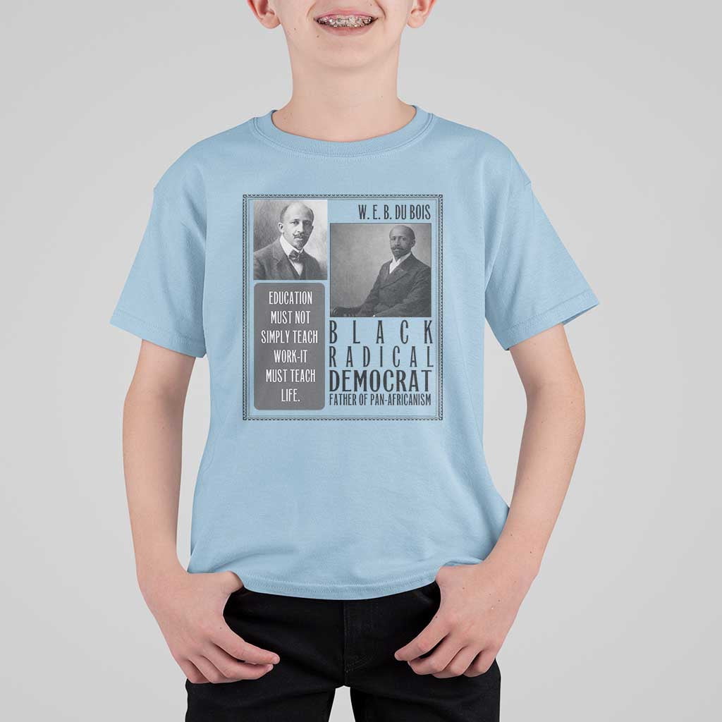 W E B Du Bois T Shirt For Kid Pan Africanism Intellectual Leader