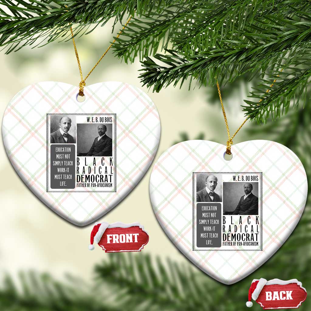 W E B Du Bois Ceramic Ornament Pan Africanism Intellectual Leader