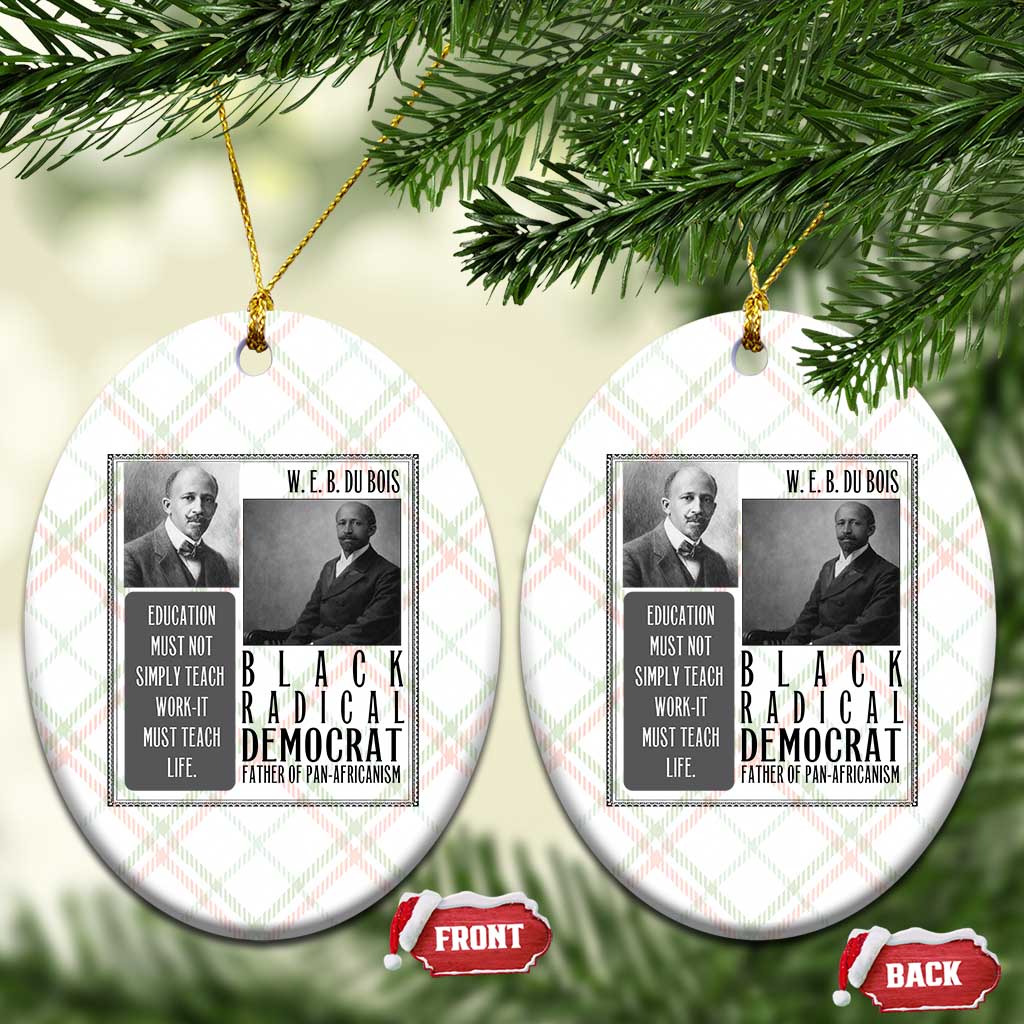 W E B Du Bois Ceramic Ornament Pan Africanism Intellectual Leader