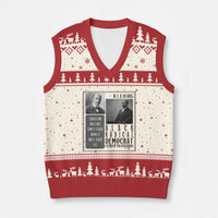 W E B Du Bois V-Neck Knit Sweater Vest Pan Africanism Intellectual Leader