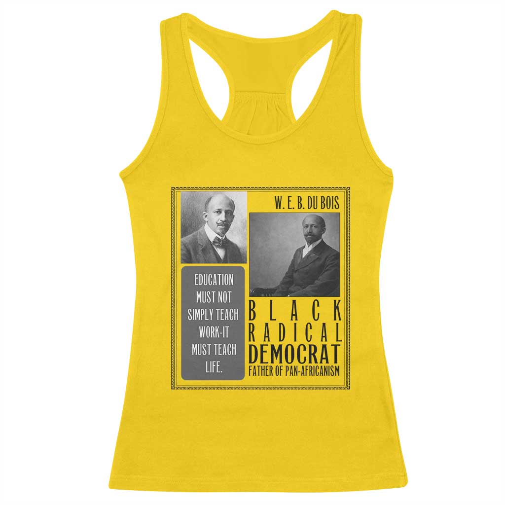 W E B Du Bois Racerback Tank Top Pan Africanism Intellectual Leader