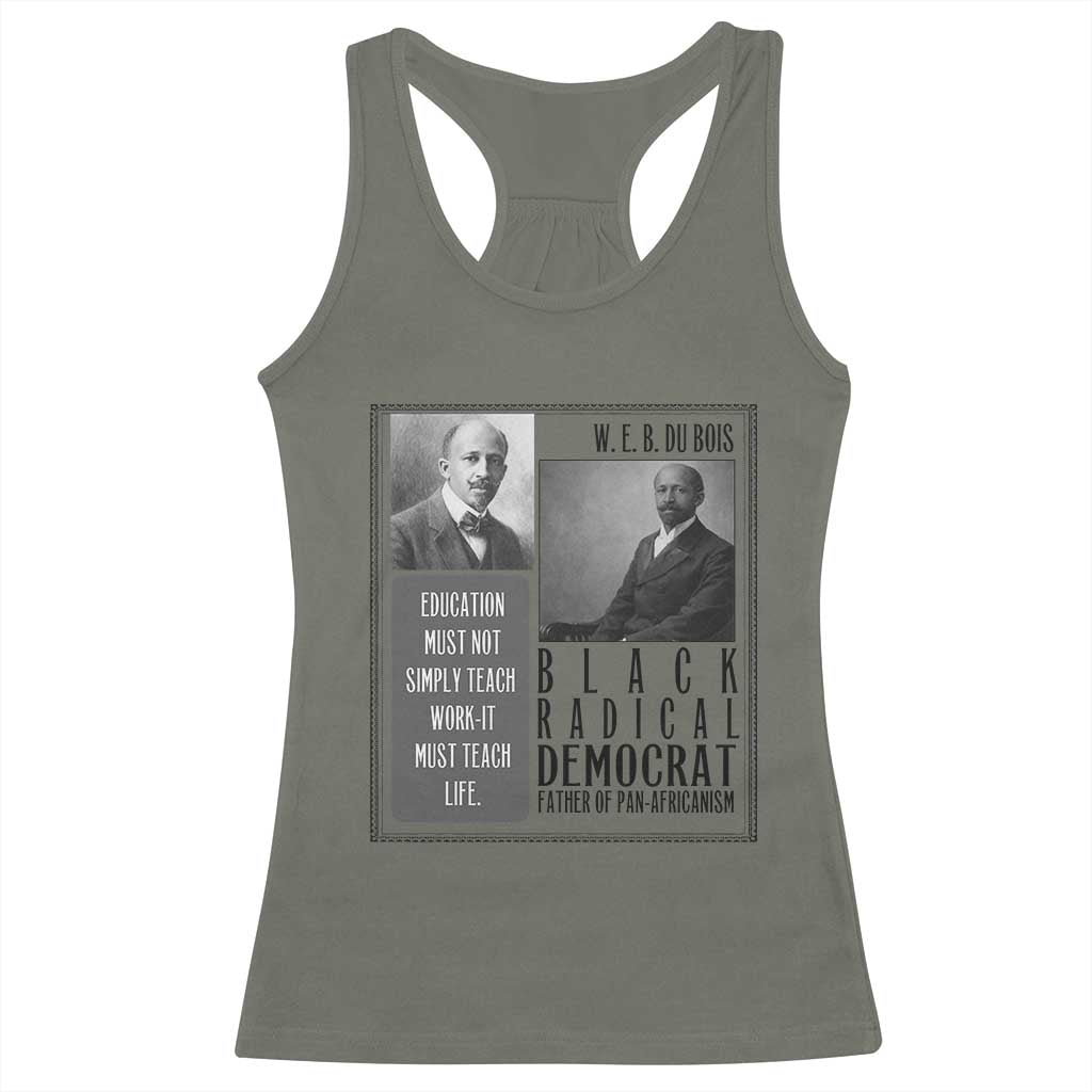 W E B Du Bois Racerback Tank Top Pan Africanism Intellectual Leader