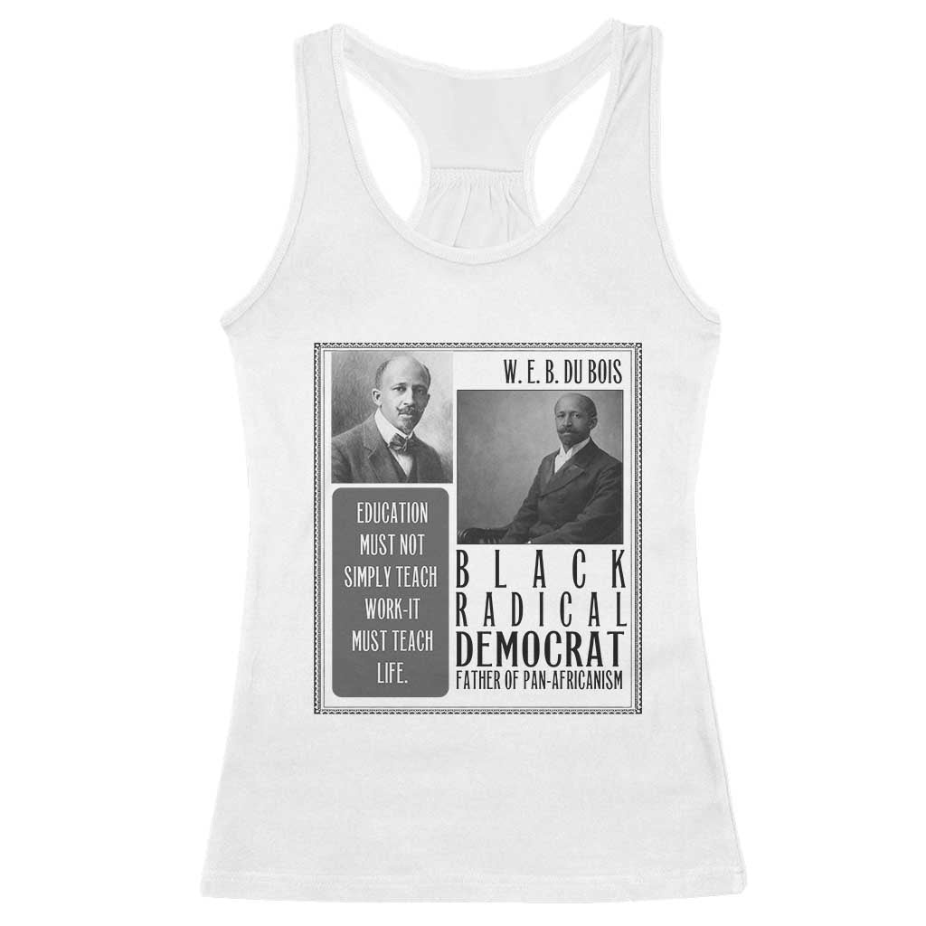W E B Du Bois Racerback Tank Top Pan Africanism Intellectual Leader