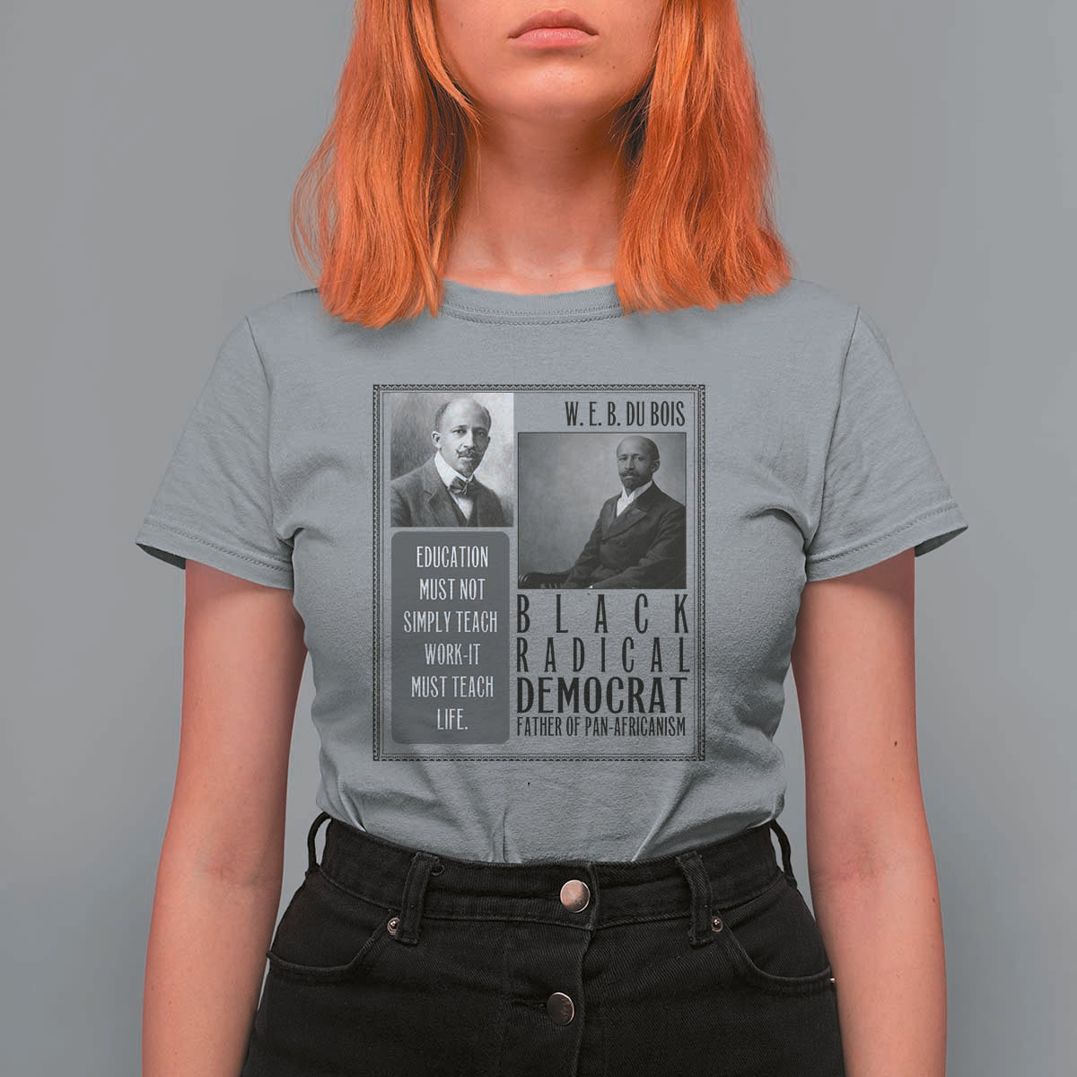 W E B Du Bois T Shirt For Women Pan Africanism Intellectual Leader