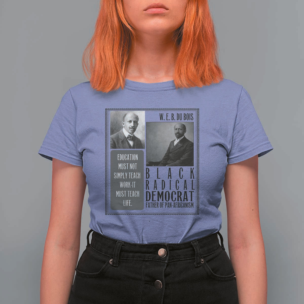 W E B Du Bois T Shirt For Women Pan Africanism Intellectual Leader