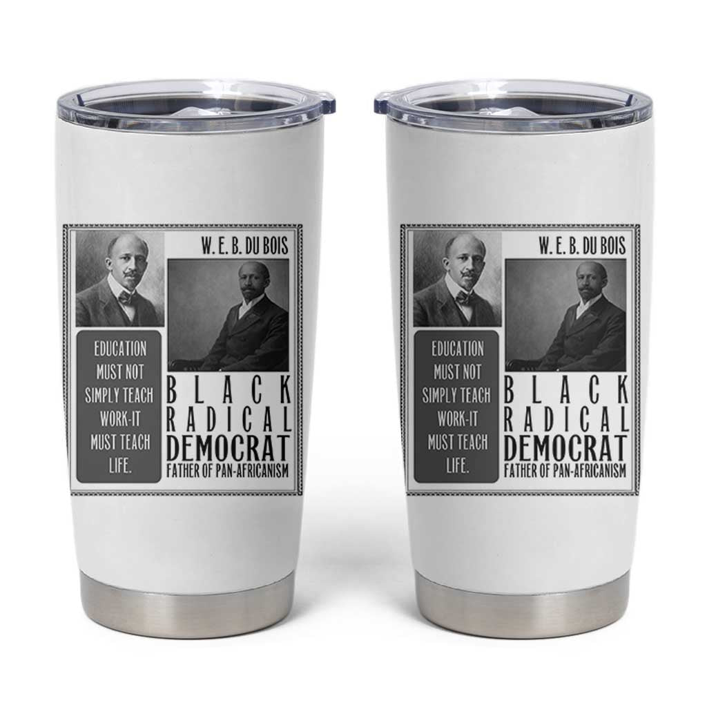 W E B Du Bois Tumbler Cup Pan Africanism Intellectual Leader