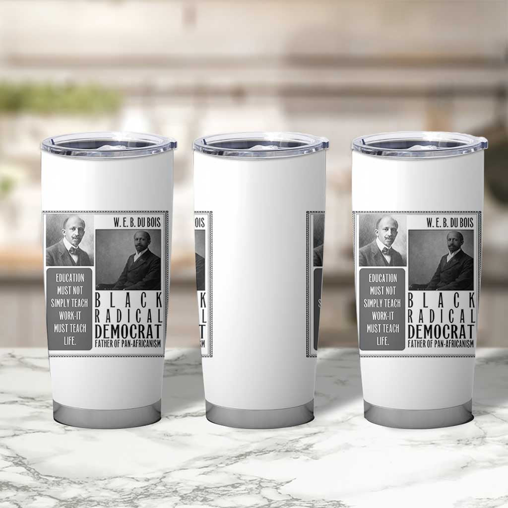 W E B Du Bois Tumbler Cup Pan Africanism Intellectual Leader