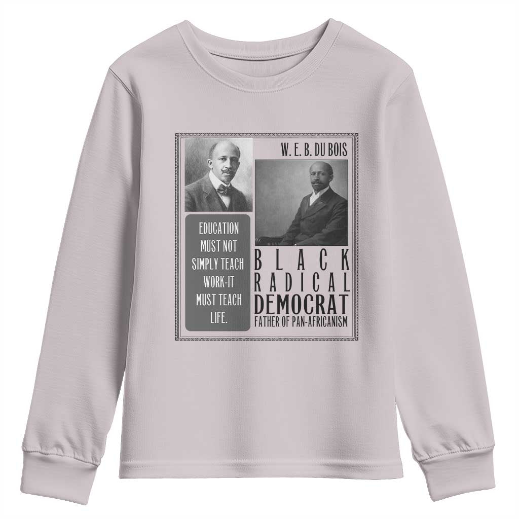 W E B Du Bois Youth Sweatshirt Pan Africanism Intellectual Leader