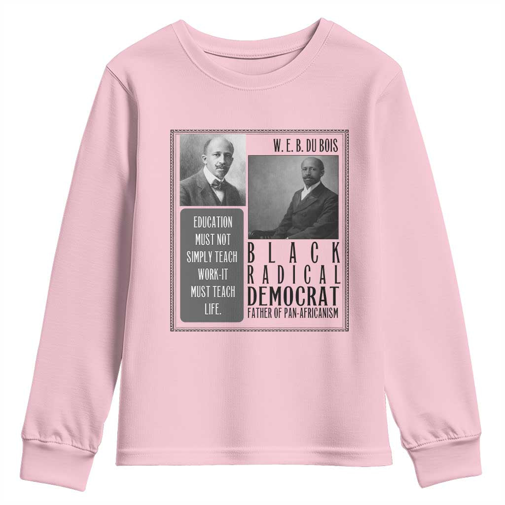W E B Du Bois Youth Sweatshirt Pan Africanism Intellectual Leader