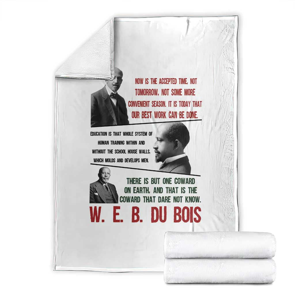 W E B Du Bois Education And Human Development Quote Throw Blanket