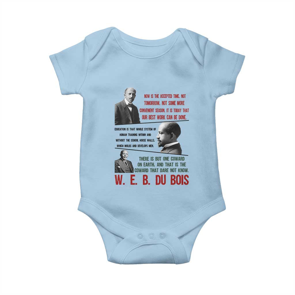 W E B Du Bois Education And Human Development Quote Baby Onesie