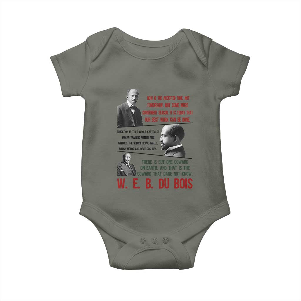 W E B Du Bois Education And Human Development Quote Baby Onesie