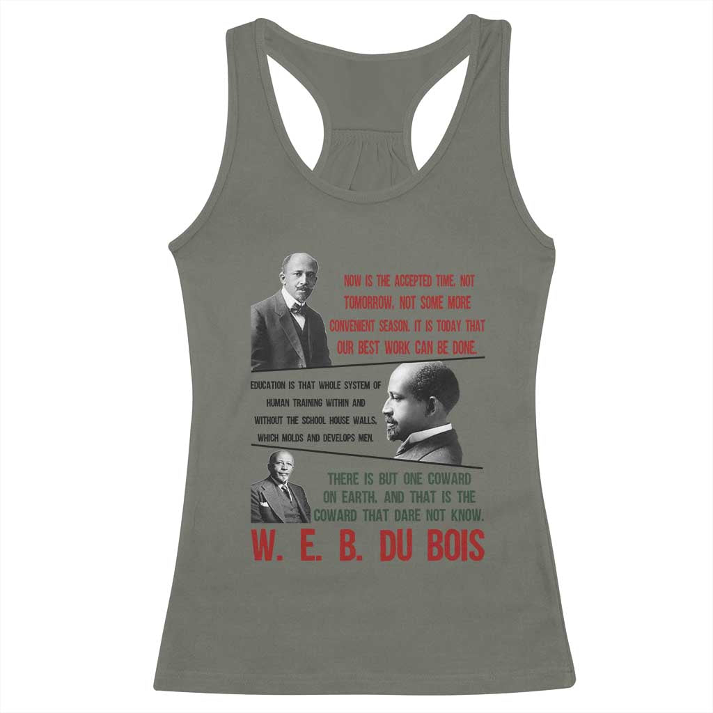 W E B Du Bois Education And Human Development Quote Racerback Tank Top