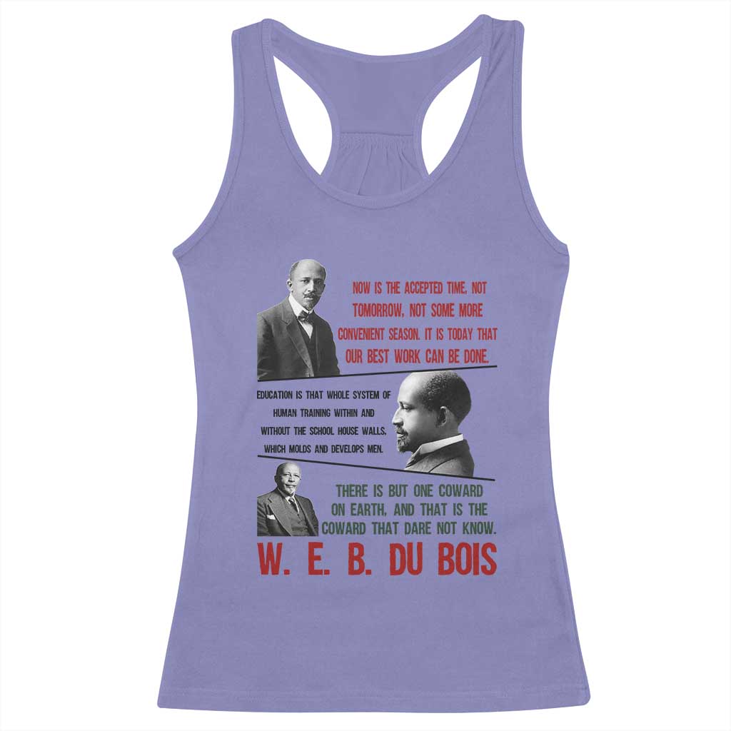 W E B Du Bois Education And Human Development Quote Racerback Tank Top